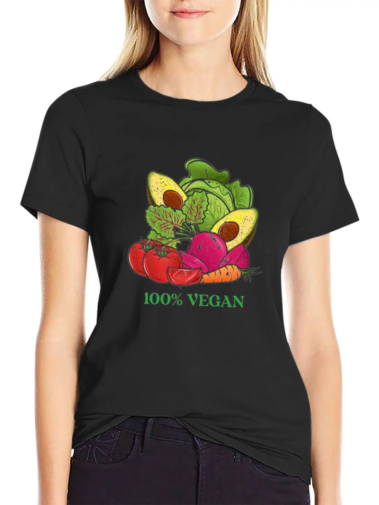 100 Vegan Vegan Vegan Food Essential Cotton Tee For Daily Outfits – Unisex Style
