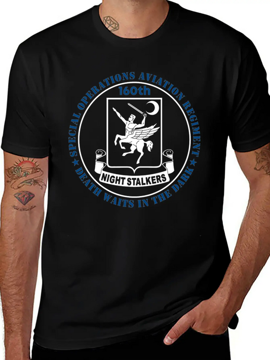160th NIGHT STALKERS SOAR Spec OPS Aviation Essential Cotton Tee For Daily Outfits – Unisex Style