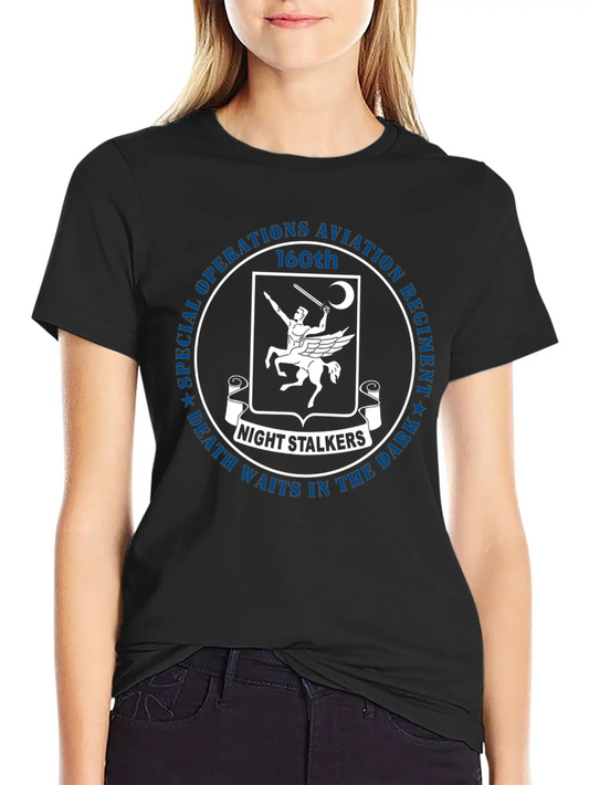 160th NIGHT STALKERS SOAR Spec OPS Aviation Essential Cotton Tee For Daily Outfits – Unisex Style